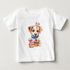Camiseta De Bebé Pasteles de cachorros