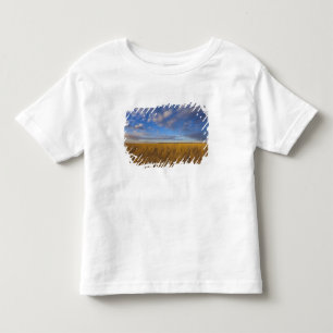 Camiseta De Bebé Pasto de trigo y cielos dramáticos en Freezeout La