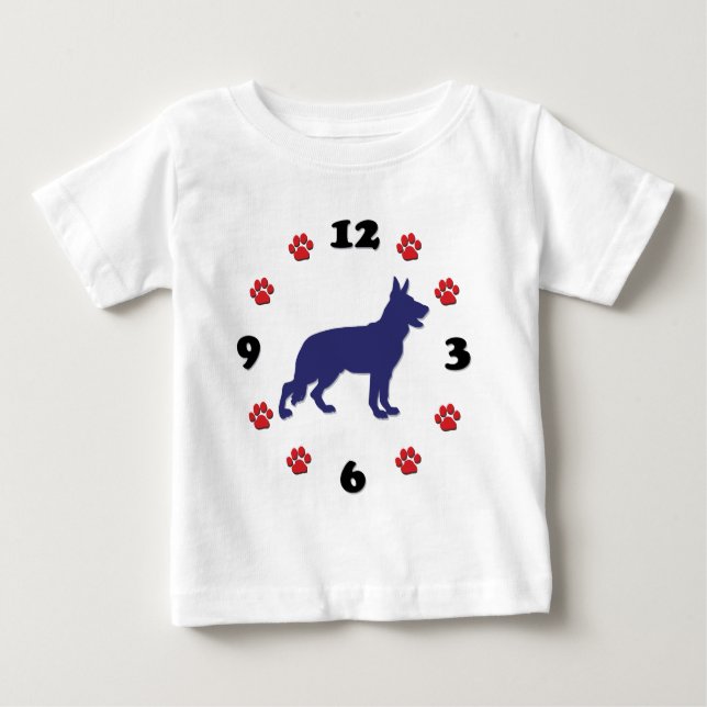 Camiseta De Bebé Pastor alemán (Anverso)