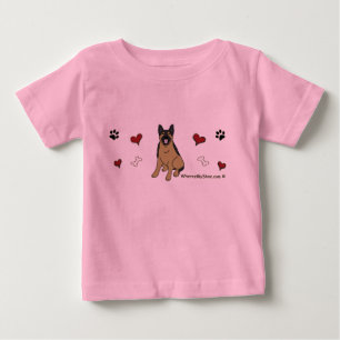 Camiseta De Bebé pastor alemán