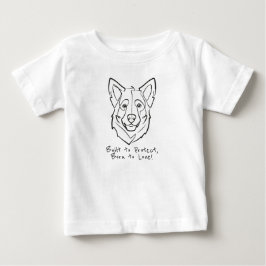 Camiseta De Bebé Pastor Alemán, Construido para Proteger, Nacido pa