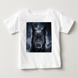 Camiseta De Bebé Pastor alemán negro