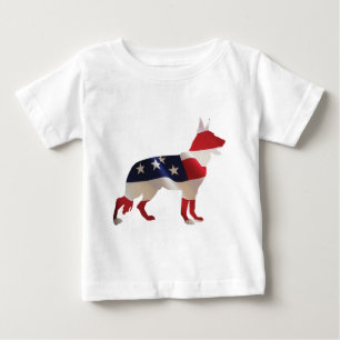 Camiseta De Bebé Pastor Alemán Patriótico