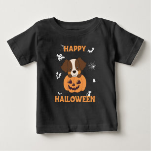 Camiseta De Bebé Pastor Australiano En Calabaza Cute Feliz