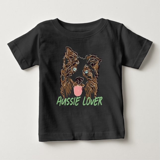 Camiseta De Bebé Pastor australiano Lover (Anverso)