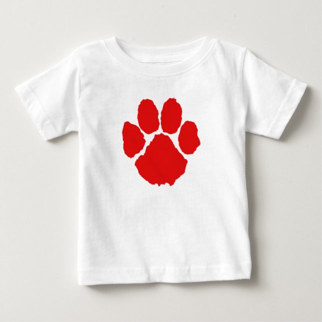 Camiseta De Bebé Pata Roja (Anverso)