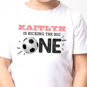 Camiseta De Bebé Patear El Grande   Primer cumpleaños del fútbol