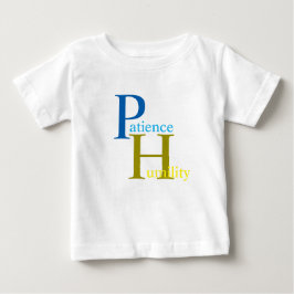 Camiseta De Bebé Patience Toddler Vress White