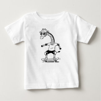 Camiseta De Bebé Patinadora Giraffe