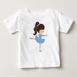 Camiseta De Bebé Patinaje artístico, Chica de patinaje sobre hielo,