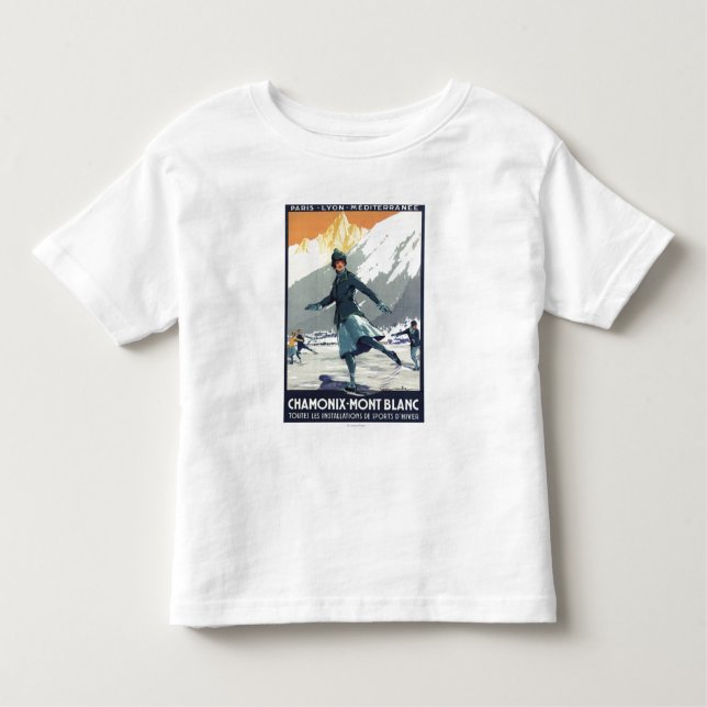 Camiseta De Bebé Patinaje de hielo - poster olímpico del promo de (Anverso)