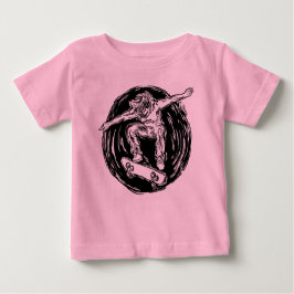 Camiseta De Bebé Patinaje De Patinaje De Plana Duración