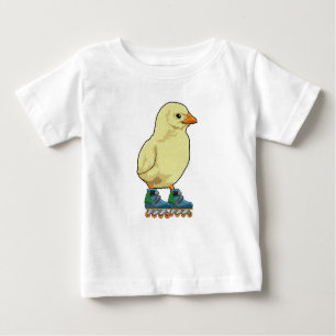 Camiseta De Bebé Patinaje en línea con patines en línea