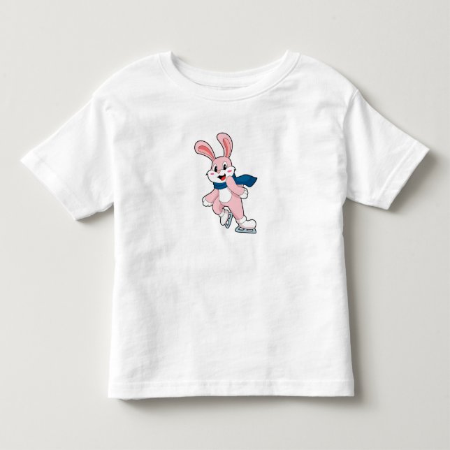 Camiseta De Bebé Patinaje sobre hielo en conejo (Anverso)