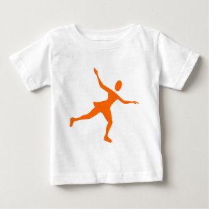 Camiseta De Bebé Patinaje sobre hielo - Naranja