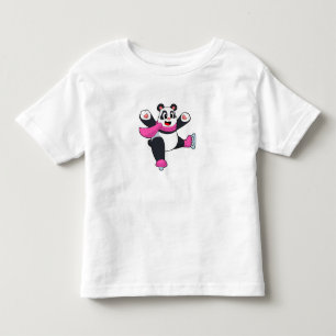 Camiseta De Bebé Patinaje sobre hielo Panda
