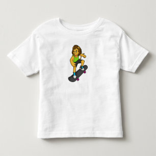 Camiseta De Bebé Patineta de esquí de león