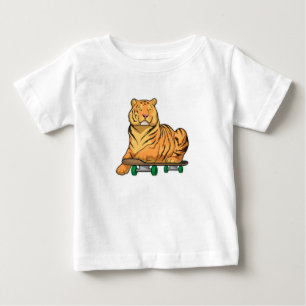 Camiseta De Bebé Patineta de patinaje sobre hielo