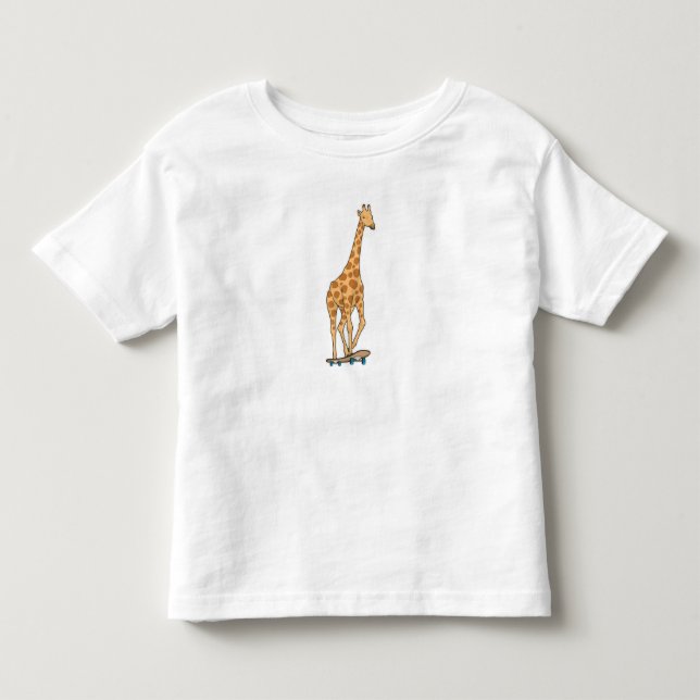 Camiseta De Bebé Patineta Giraffe (Anverso)