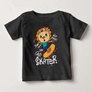 Camiseta De Bebé Patineta León