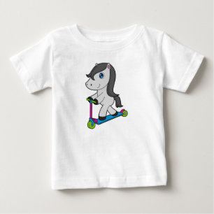 Camiseta De Bebé Patinete de caballo