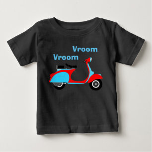 Camiseta De Bebé Patinete lindo Patinete para bebé