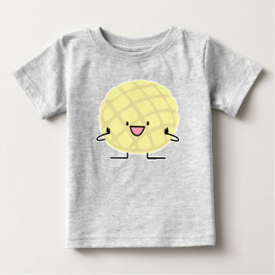 Camiseta De Bebé Patisserie dulce del pan del concha japonés de la