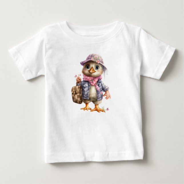 Camiseta De Bebé Patito Bebé (Anverso)