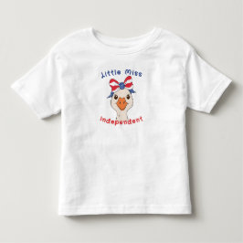 Camiseta De Bebé Patito Independiente con Lazo Patriótico