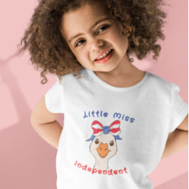 Camiseta De Bebé Patito Independiente con Lazo Patriótico