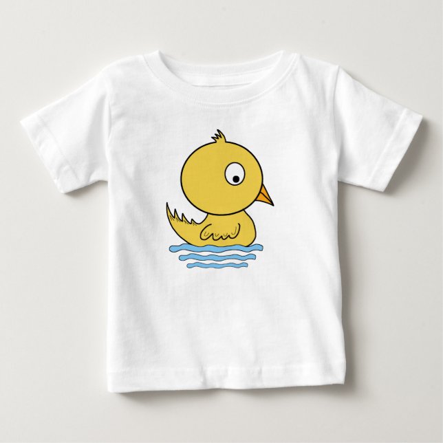 Camiseta De Bebé Pato amarillo (Anverso)