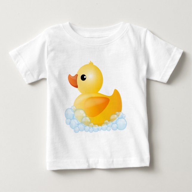Camiseta De Bebé Pato amarillo grande (Anverso)