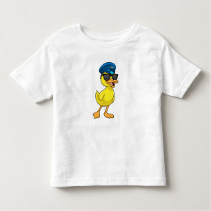 Camiseta De Bebé Pato como piloto con gorra piloto