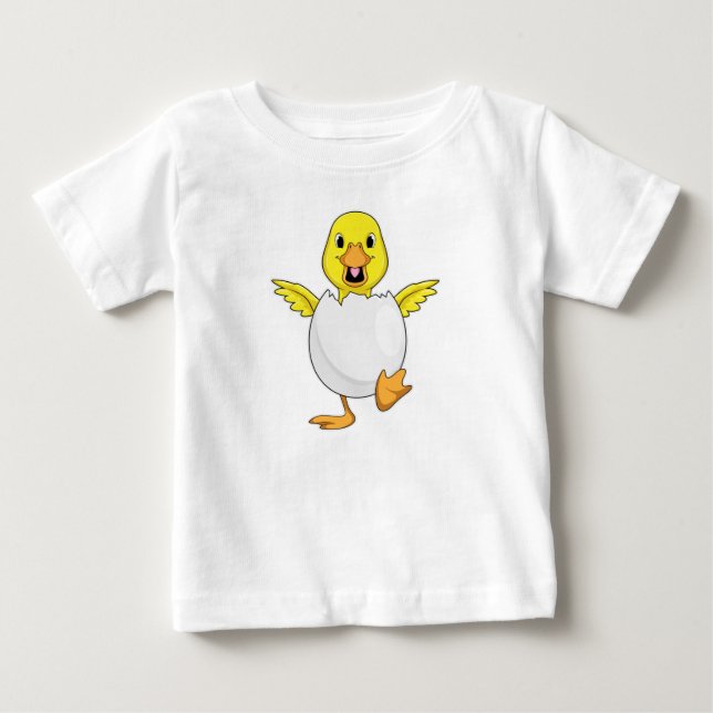 Camiseta De Bebé Pato con huevo (Anverso)