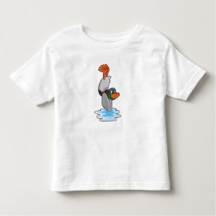 Camiseta De Bebé Pato con soporte de mano en agua.PNG