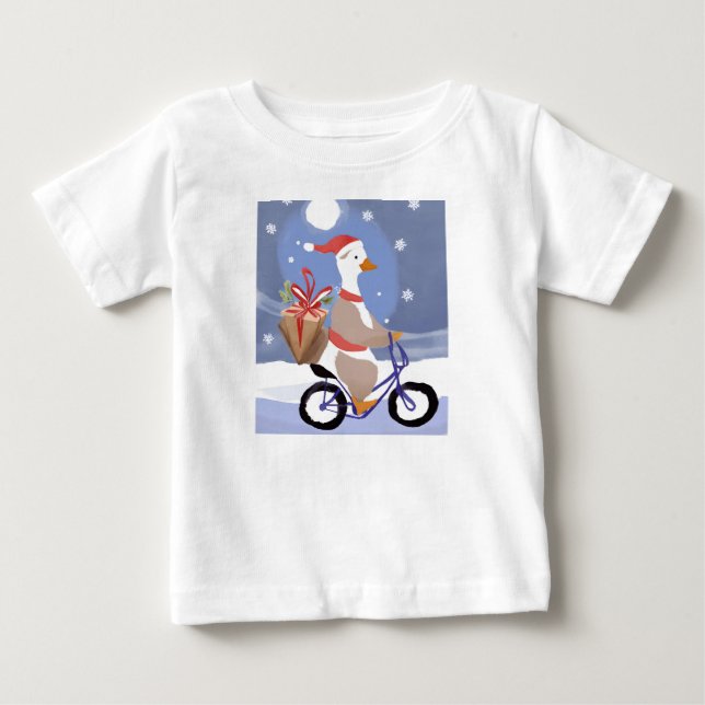 Camiseta De Bebé Pato de feliz navidad (Anverso)