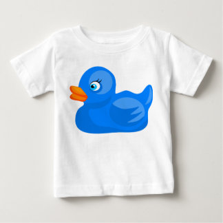 Camiseta De Bebé Pato de goma azul
