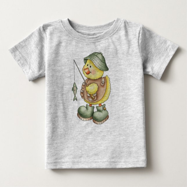 Camiseta De Bebé Pato de pesca (Anverso)