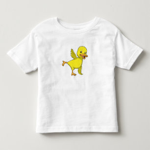 Camiseta De Bebé Pato en ejercicio de Stretching de Yoga