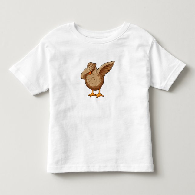 Camiseta De Bebé Pato en Hip Hop Dance Dab (Anverso)
