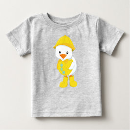 Camiseta De Bebé Pato, Pato Infantil, Pato En El Lavano, Lluvia