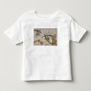Camiseta De Bebé Pato y pájaro, mosaico del Nilo, casa del fauno