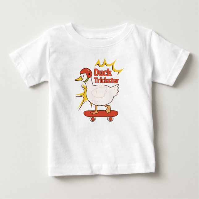 Camiseta De Bebé Patos estafador  (Anverso)