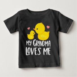 Camiseta De Bebé Patos 🦆 mi abuela me ama