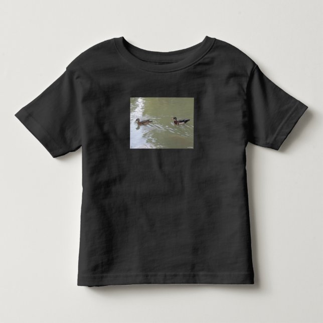 Camiseta De Bebé Patos nadando (Anverso)