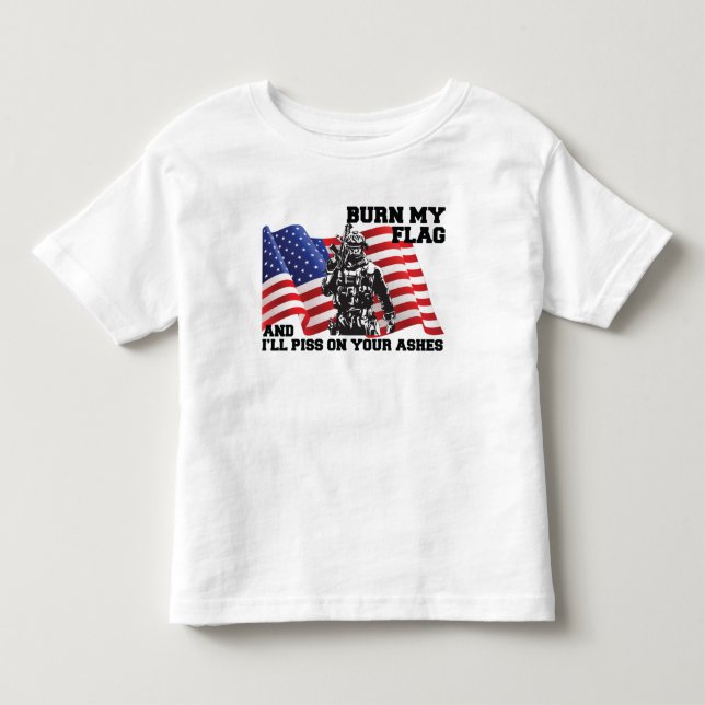Camiseta De Bebé Patriota americano (Anverso)