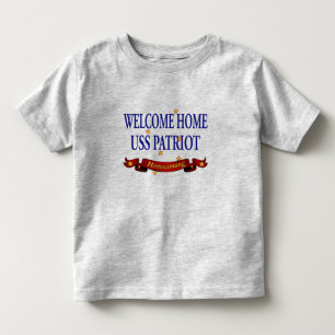 Camiseta De Bebé Patriota casero agradable de USS