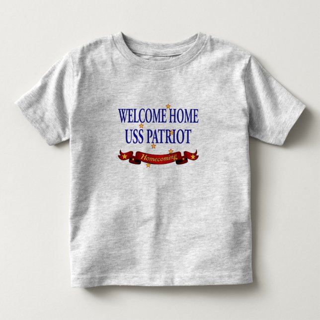 Camiseta De Bebé Patriota casero agradable de USS (Anverso)