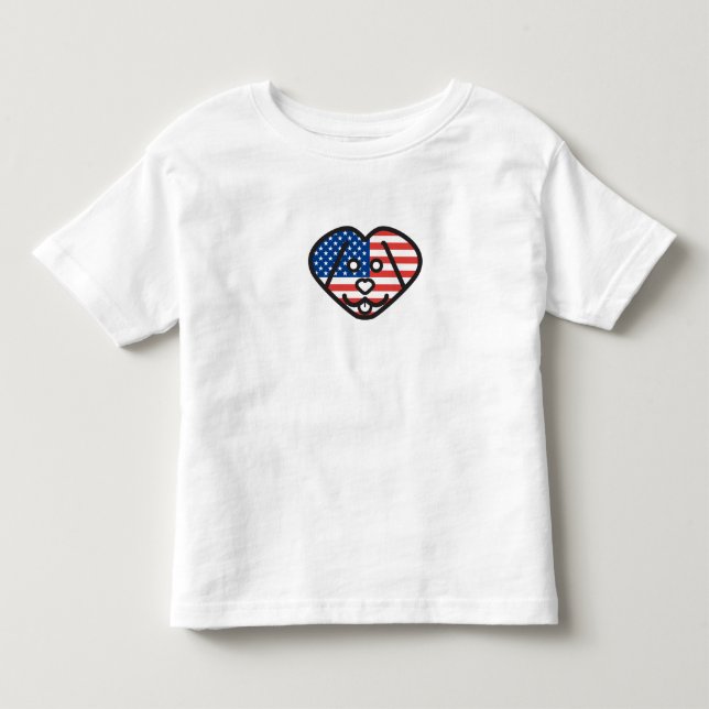 Camiseta De Bebé Patriota de Labhearts (Anverso)