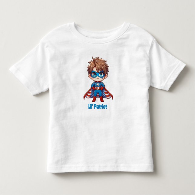 Camiseta De Bebé Patriota de Lil - Niños pequeños águilas calvas (Anverso)